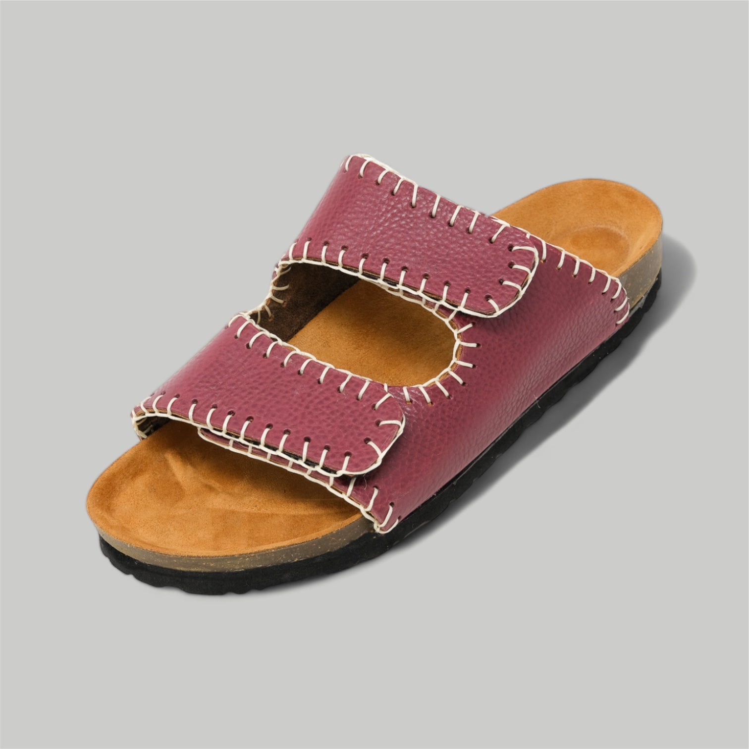 Burgundy / Distressed Brown - BENSON SLIDE