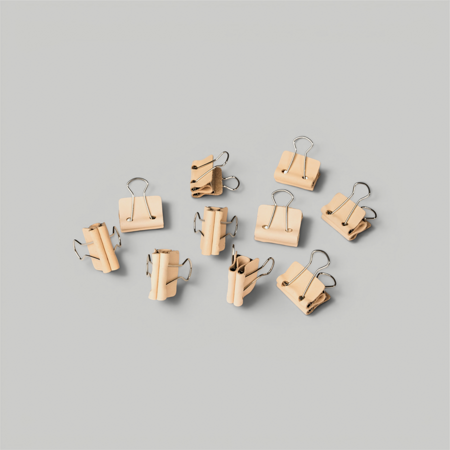 Binder Clips - Leather Wrapped