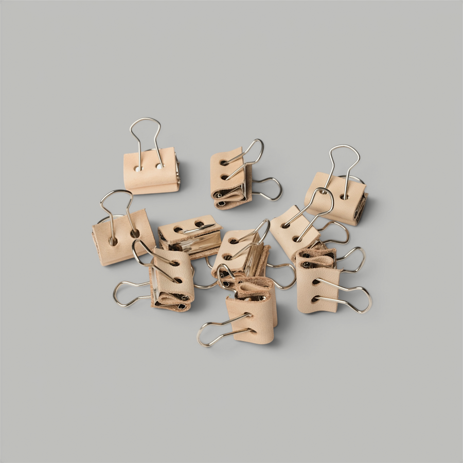 Binder Clips - Leather Wrapped