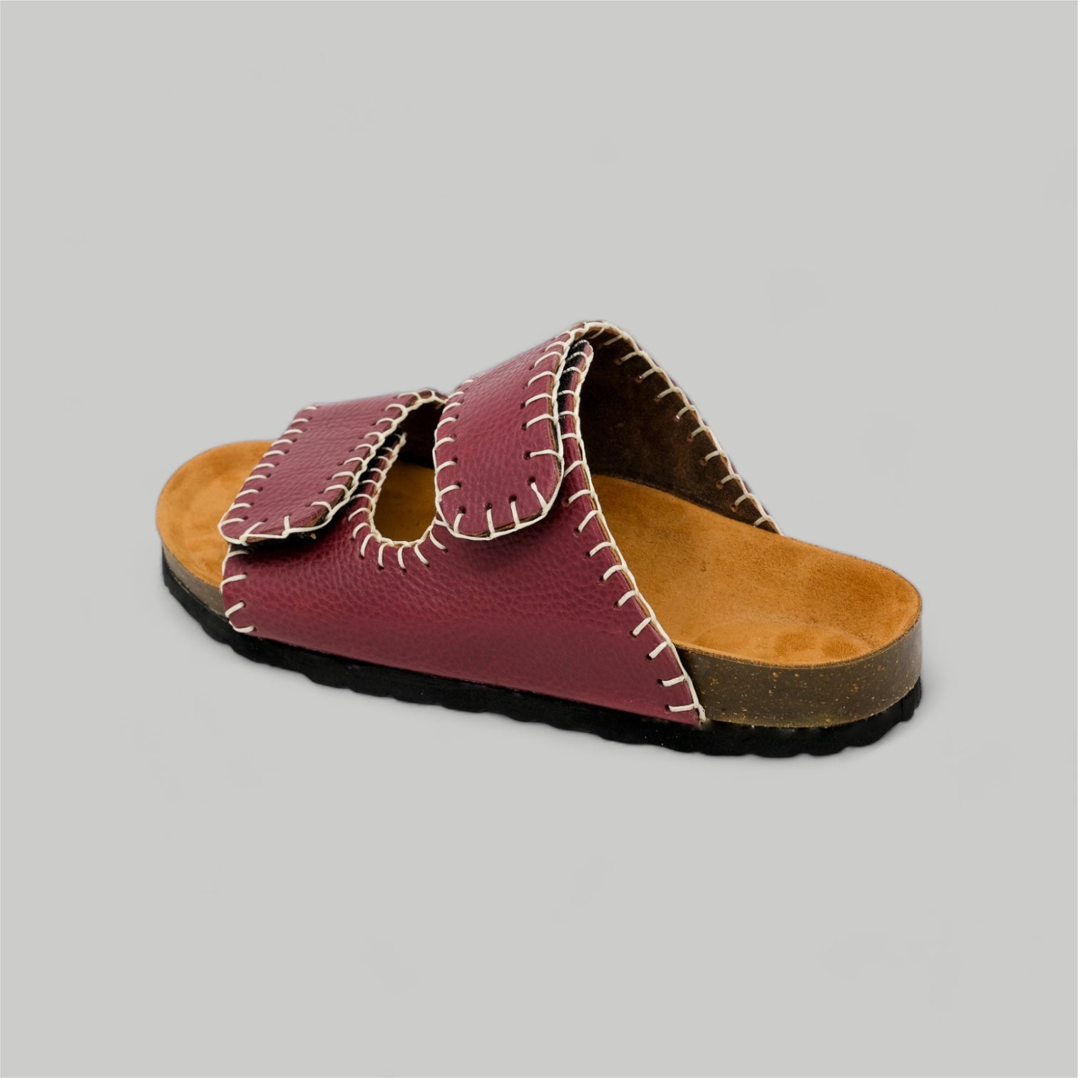 Burgundy / Distressed Brown - BENSON SLIDE