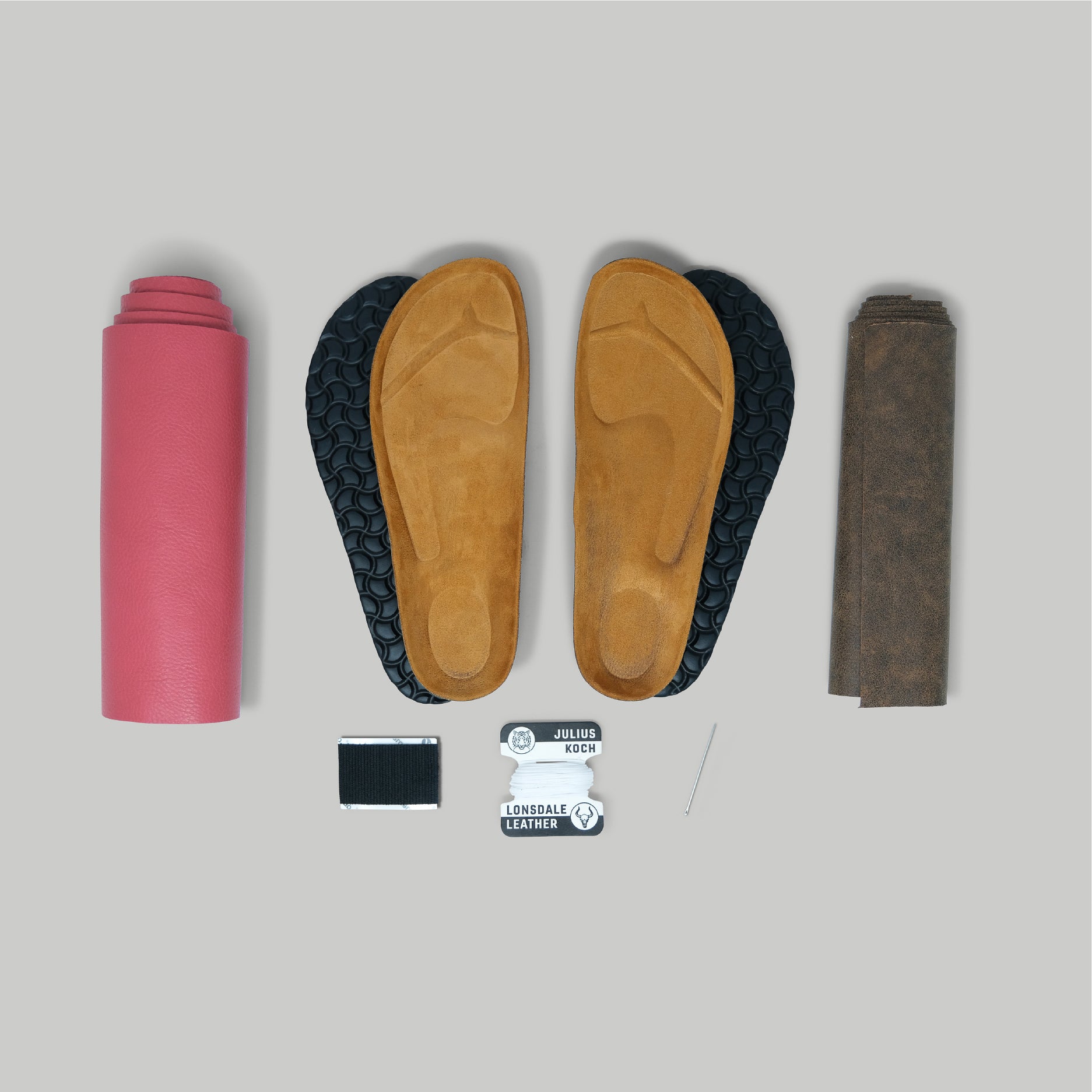 Pink / Distressed Brown