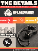 Load image into Gallery viewer, February 8 - Camera Strap Workshop Collab w/ clockwise_yvr &amp; Busycreatives
