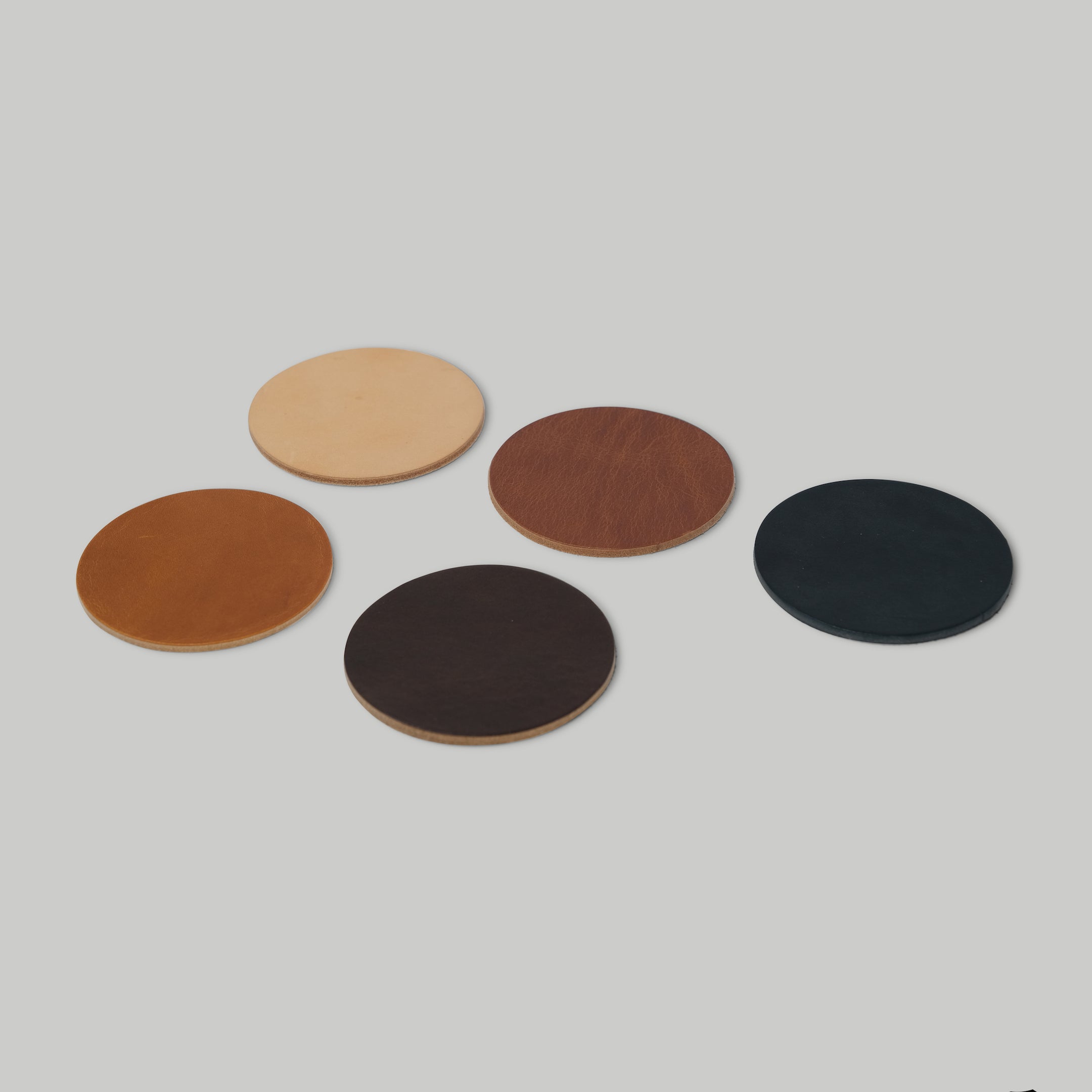 Leather Coasters in Conceria Puccini Attilio