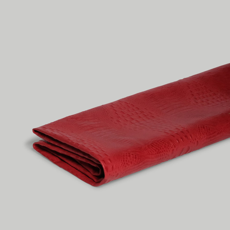Italian Croco Embossed Cowhide / 8 COLOURS