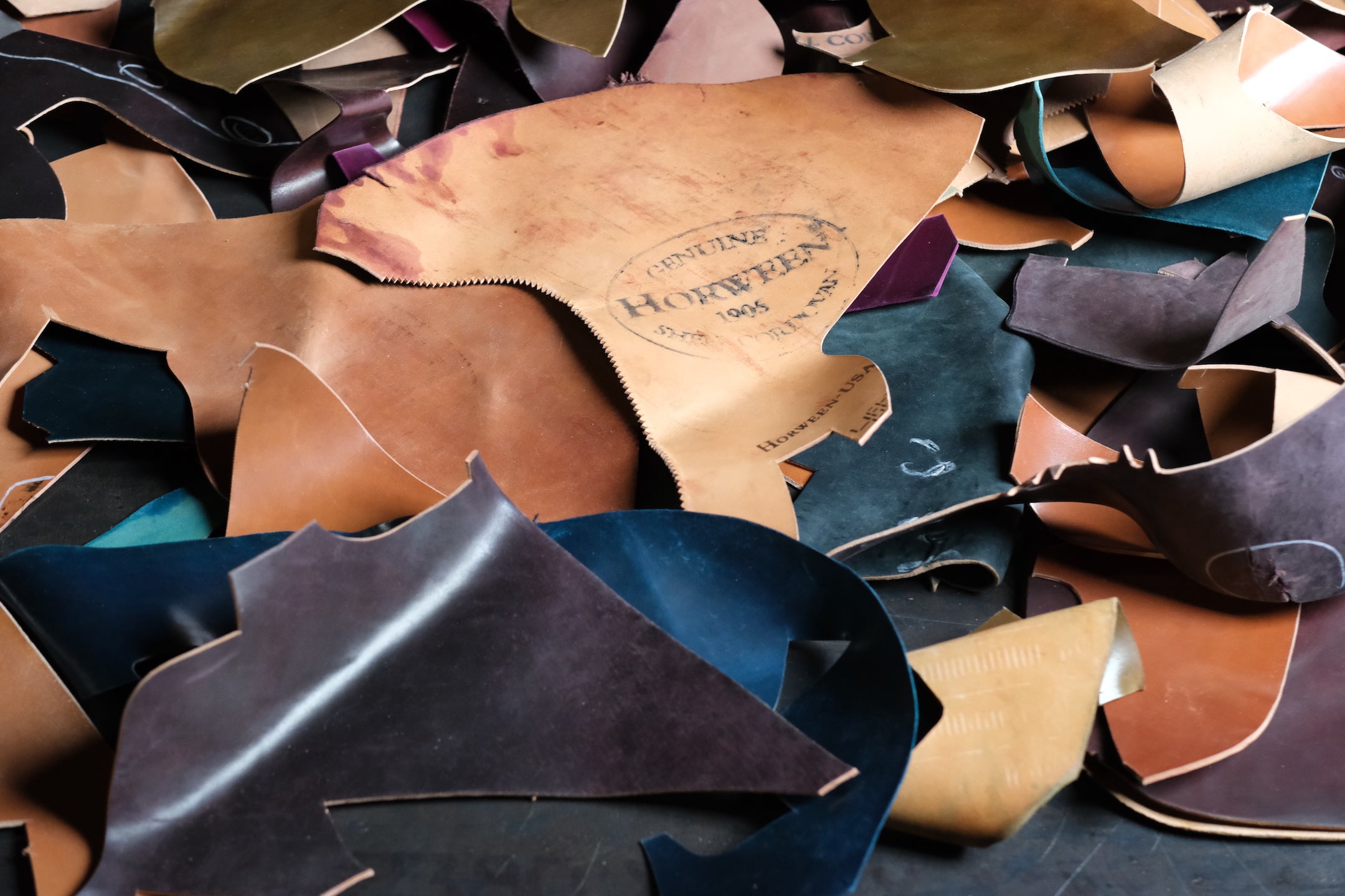 Genuine Horween Shell Cordovan Scrap