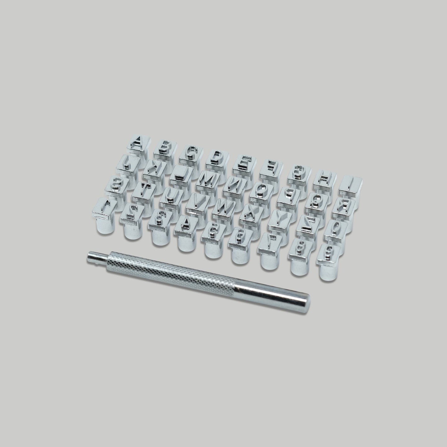 Alphabet & Number Stamp Set - 1/4"