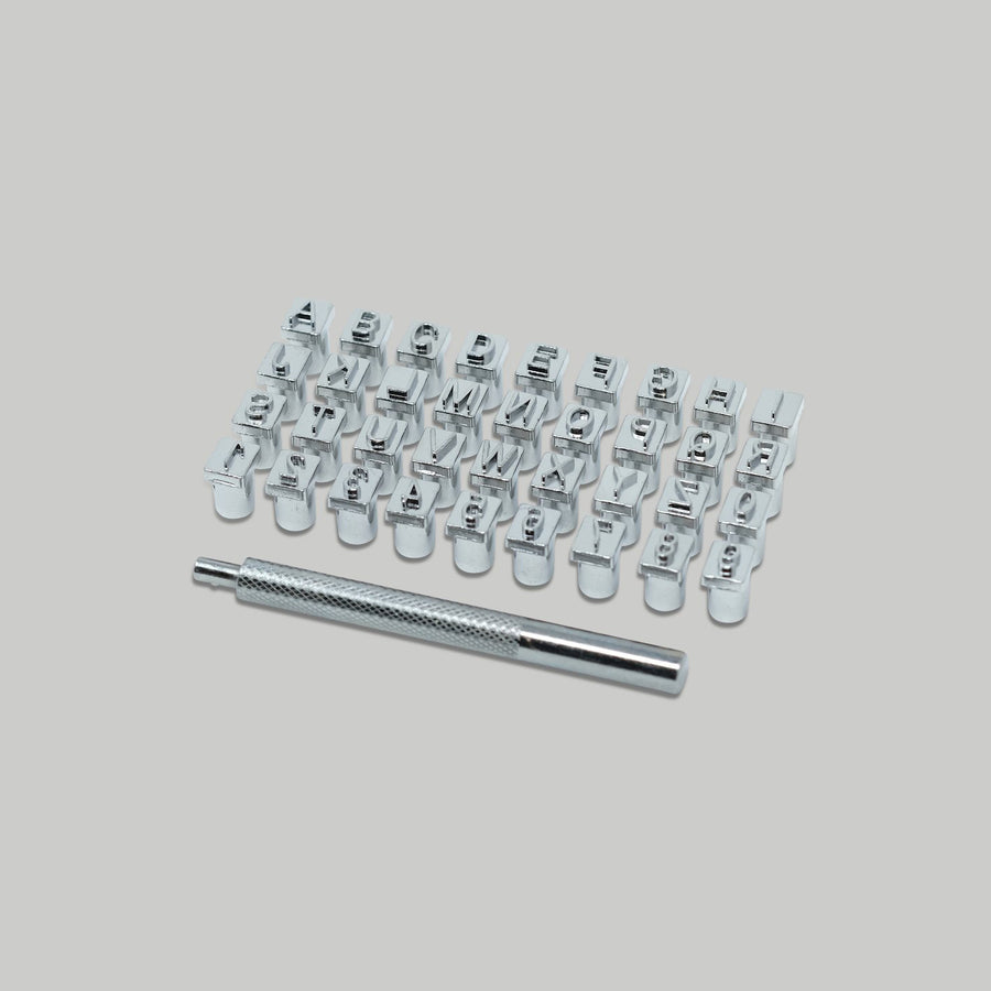 Alphabet & Number Stamp Set - 1/4"