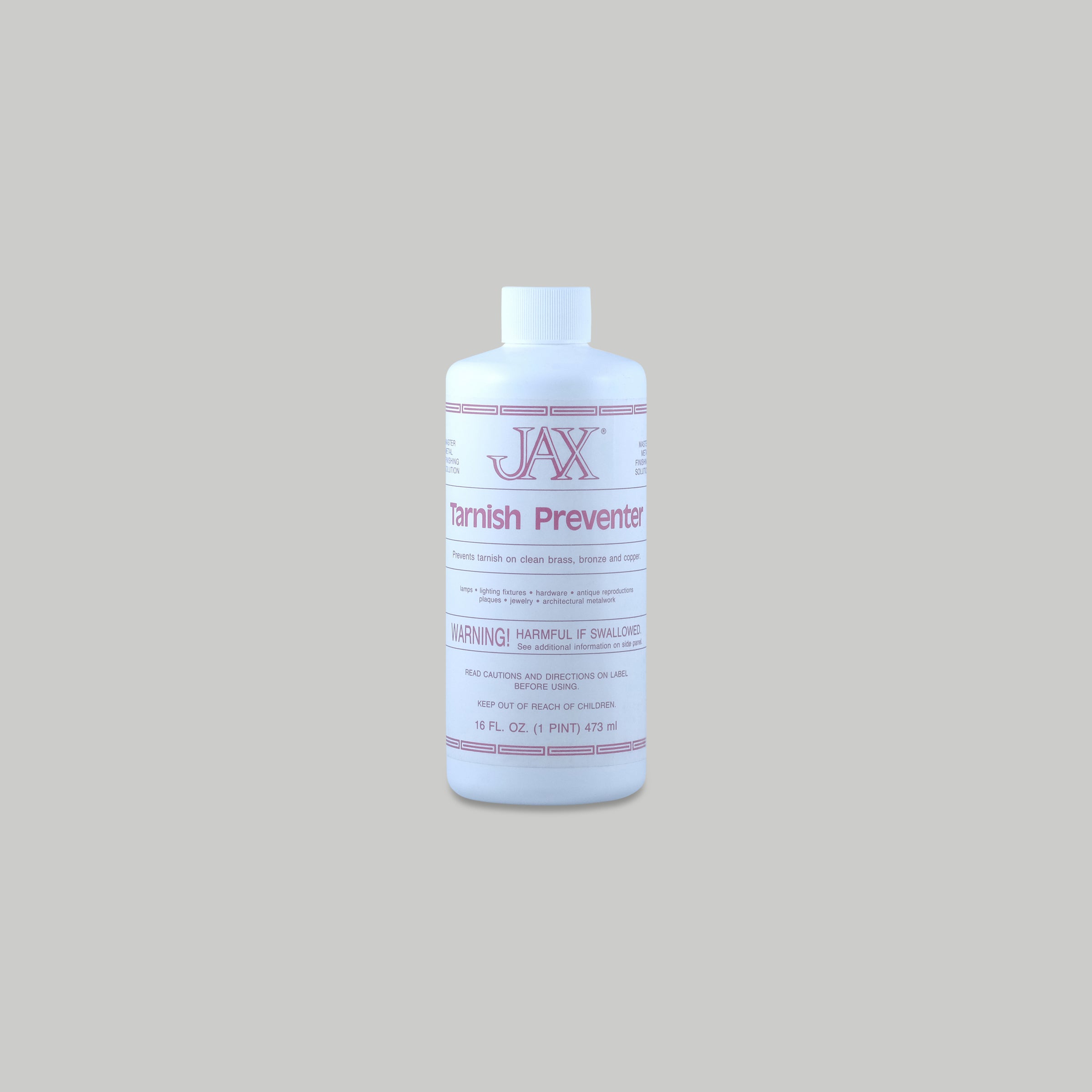 JAX - Brass, Bronze, & Copper Tarnish Preventer