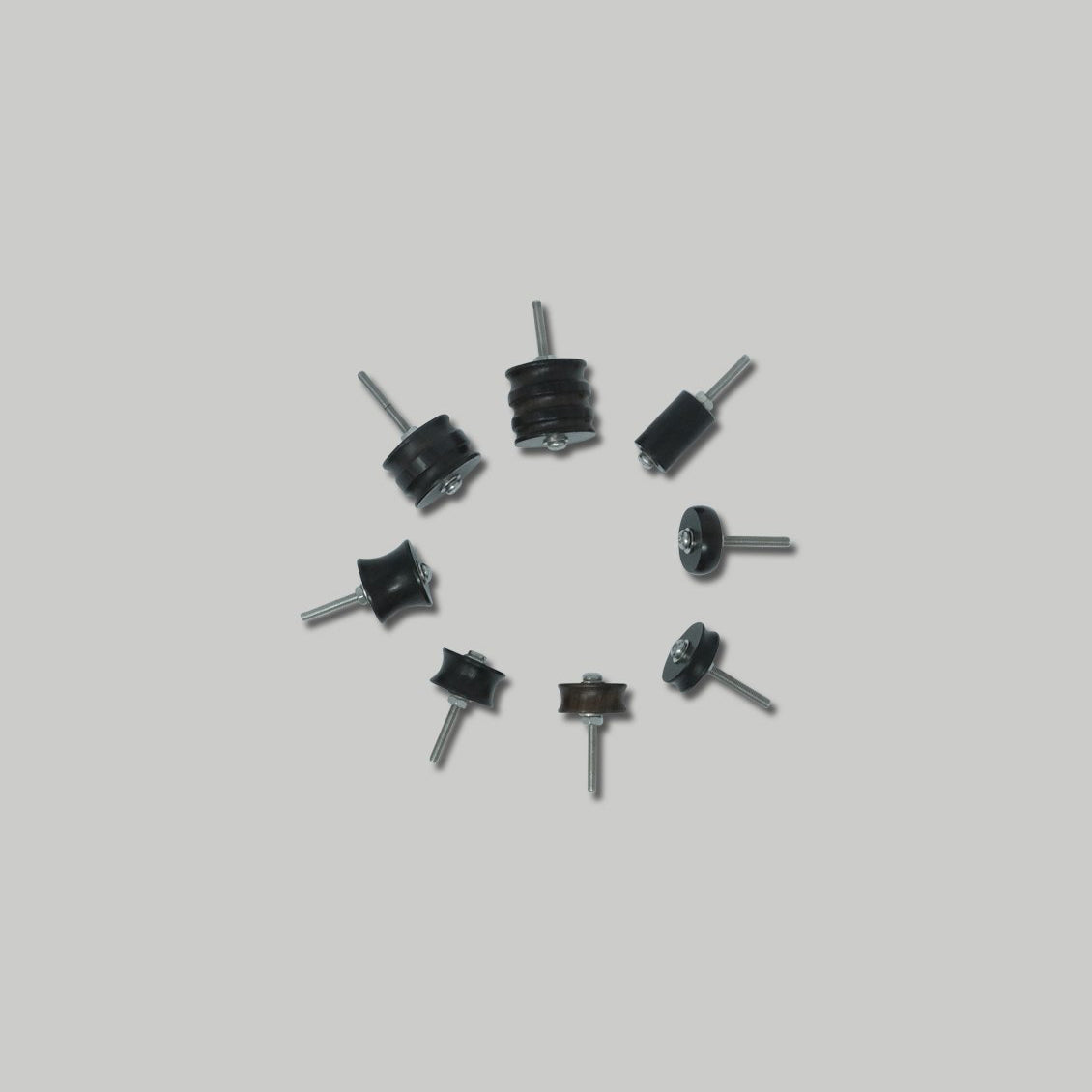 8pc Ebony Burnisher Set