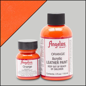 Angelus Acrylic Leather Paint Orange 1 oz.