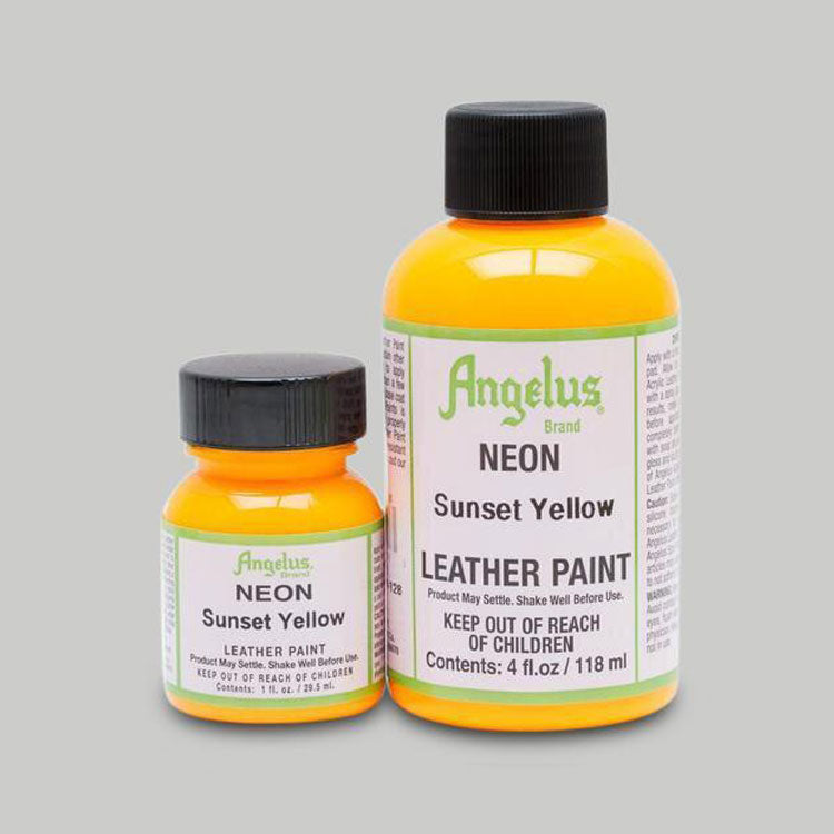 Angelus Neon Acrylic Leather Paint Starter Kit - 1 Ounce, Set of 6