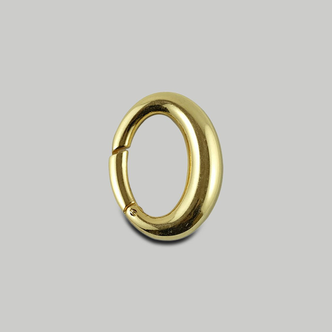 Chunky Oval Spring Gate Ring / 3 colours
