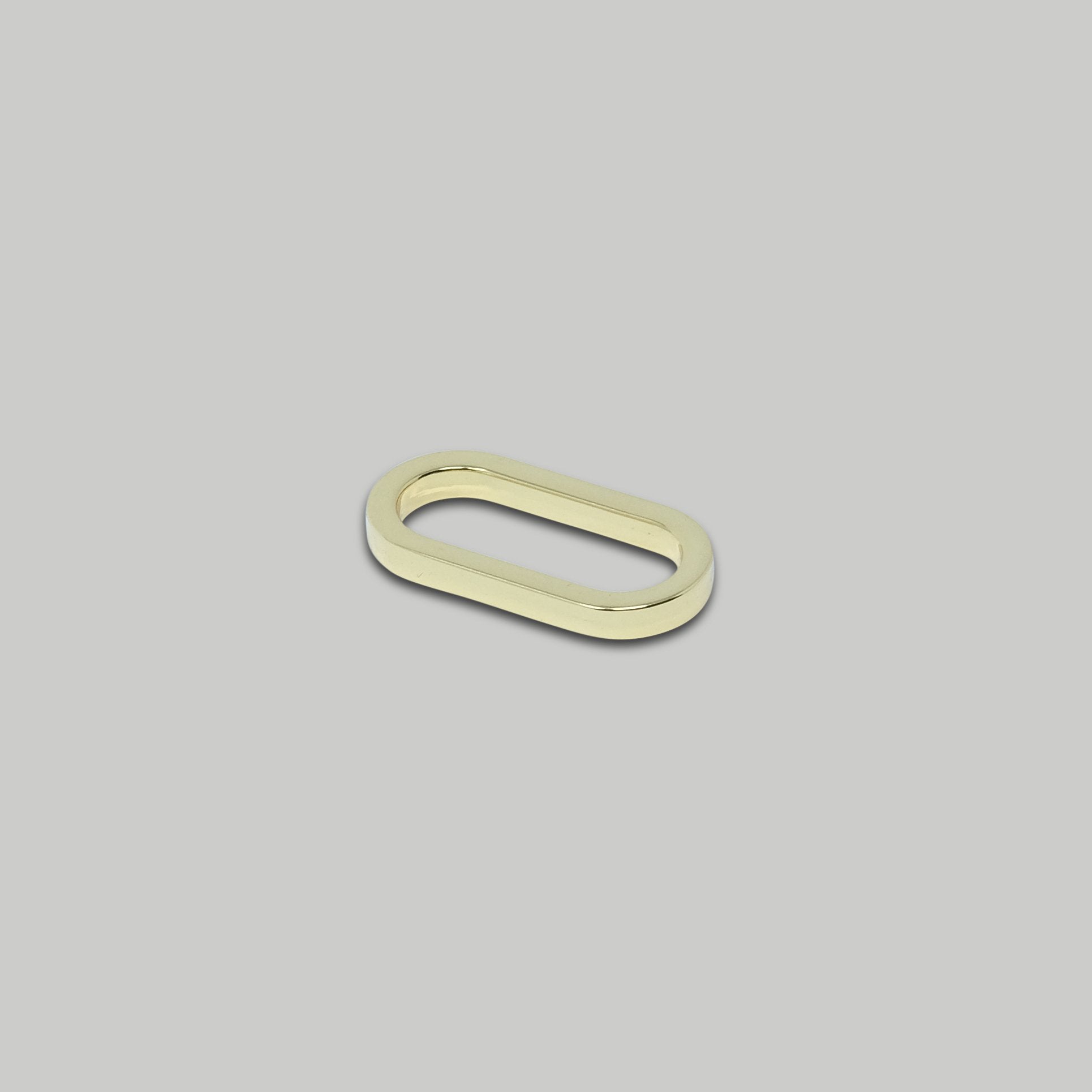 Flat Edge Oval Ring / 3 colours